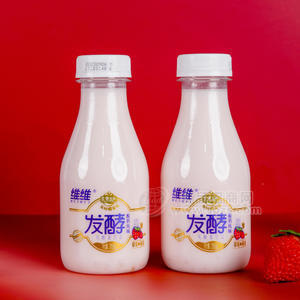 維維草莓+燕麥發(fā)酵酸奶乳飲料318ml