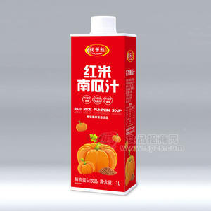 優(yōu)樂(lè)勝紅米南瓜汁植物蛋白飲品1L