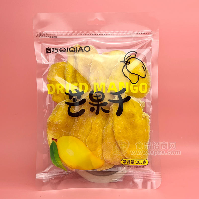 啟巧芒果干休閑食品袋裝招商205g