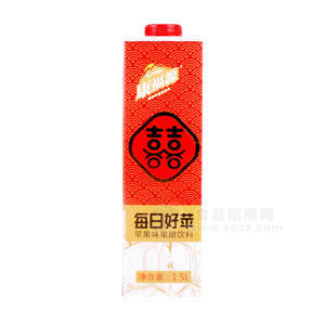 康福源每日好蘋(píng)蘋(píng)果味果醋飲料風(fēng)味飲料1.5L