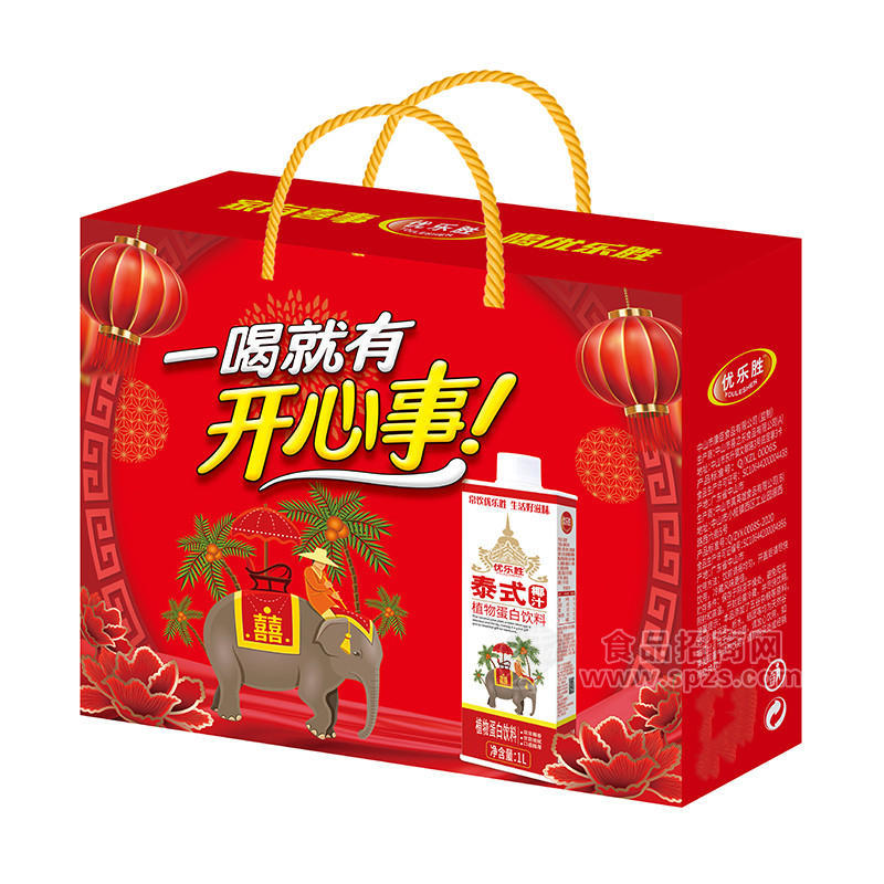 优乐胜泰式椰汁植物蛋白饮料1L