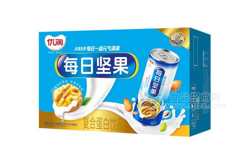 ·优润每日坚果复合蛋白饮品高罐箱装 