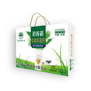 君養(yǎng)道中老年高鈣牛奶乳味飲品箱裝招商250ml×12盒