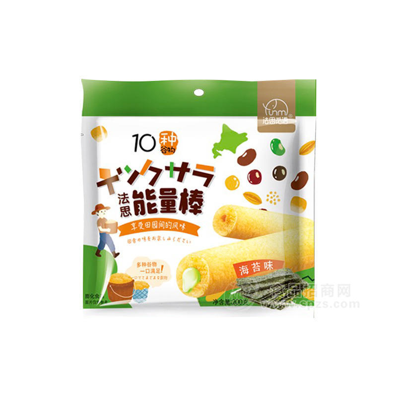 法思覓語法思能量棒海苔味膨化食品袋裝招商200g