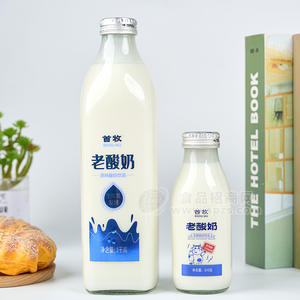 時代乳業(yè)首牧老酸奶早餐搭配乳味飲料瓶裝招商