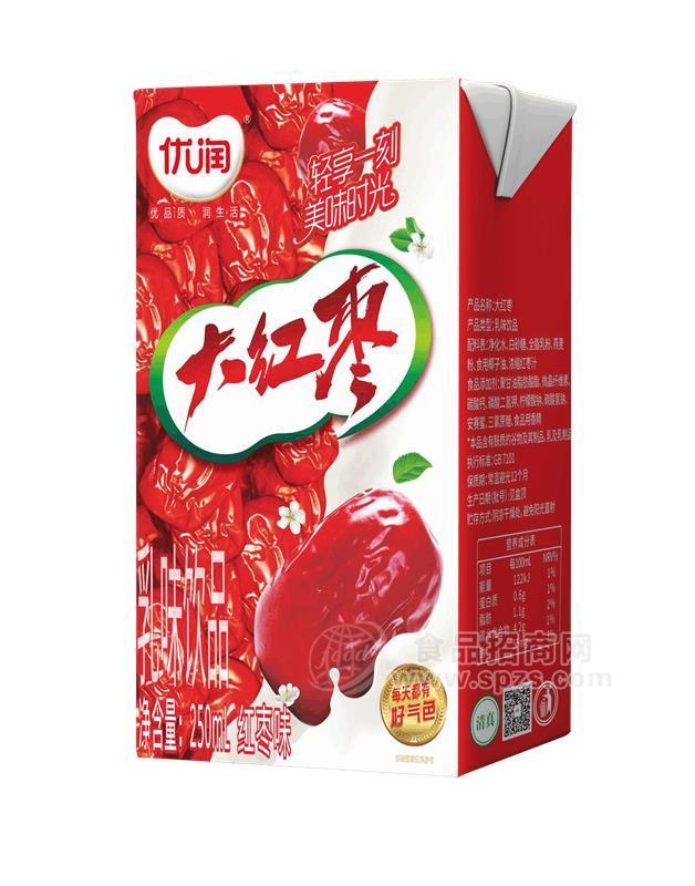 ·优润大红枣乳味饮品250ml 
