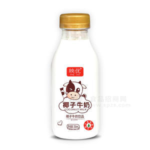 映優(yōu)椰子牛奶乳飲料瓶裝招商350ml