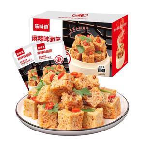 筋味道麻辣味面筋盒装蒸面筋380g