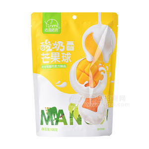 法思觅语酸奶芒果球芒果味休闲食品袋装招商100g