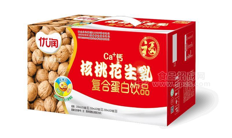 ·优润核桃花生乳复合蛋白饮品箱装 