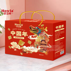 好卫来张经理虾肉脆海苔味饼干箱装招商春节年货糕点食品礼盒源头厂家