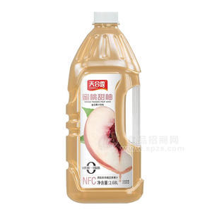 天合露桃柚复合果汁饮料大瓶饮料宴席饮料招商2.68L