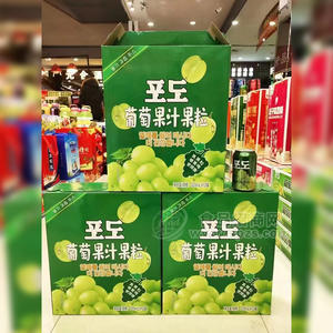 葡萄果汁果粒飲料箱裝招商320ml×12罐