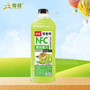 增健NFC猕猴桃味复合果汁饮品果粒果汁果肉果汁饮料2L