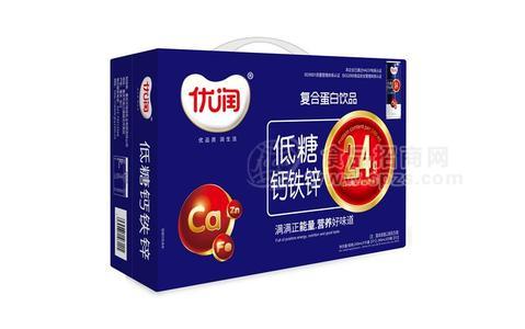 优润低糖钙铁锌复合蛋白饮品箱装