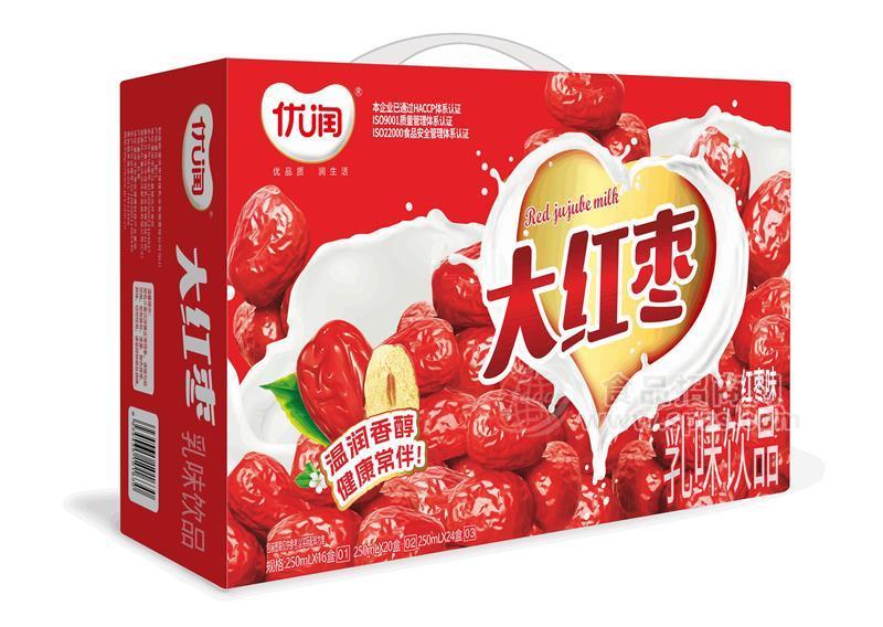 ·优润大红枣乳味饮品箱装 