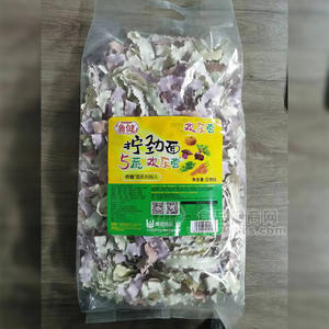 魯健擰勁面5蔬歡樂營(yíng)干面片袋裝招商