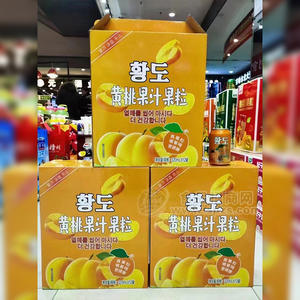 黃桃果汁果粒飲料箱裝招商320ml×12罐