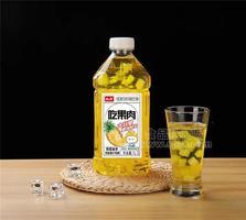 咪樂爽果粒果汁飲料蜂蜜菠蘿汁瓶裝1L