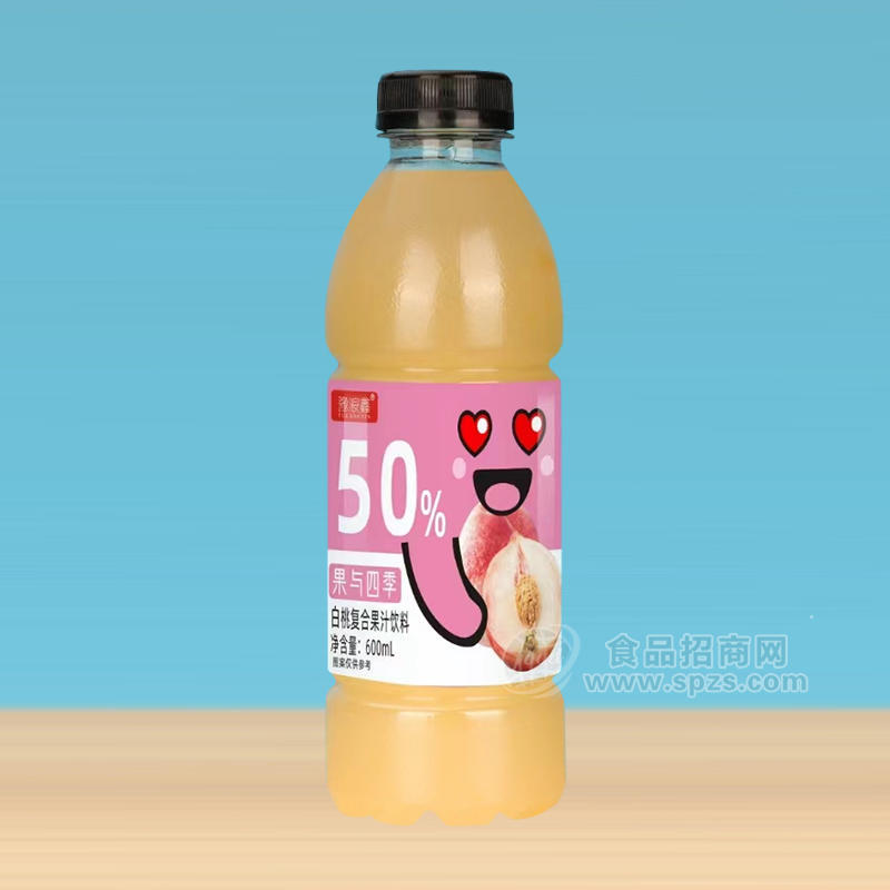 豫浪鑫白桃复合果汁饮料瓶装招商600ml