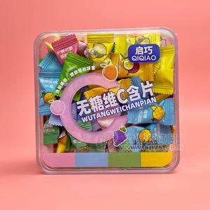 启巧无糖维C含片盒装招商85g