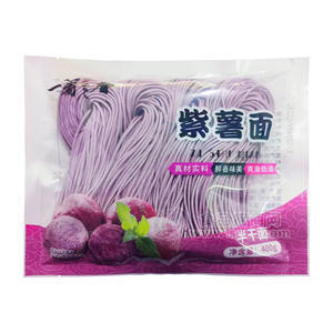一箸三春紫薯面面条半干面400g