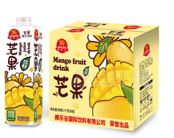 椰樂谷芒果果汁飲料1kg