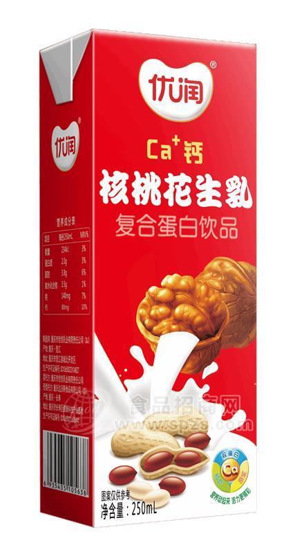 ·优润核桃花生乳复合蛋白饮品250ml 