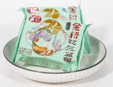 晋桥 金桥尊月花生蓝莓蛋皮月饼