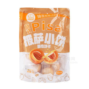 法思觅语意式披萨小饼酥性饼干巴旦木味袋装招商200g