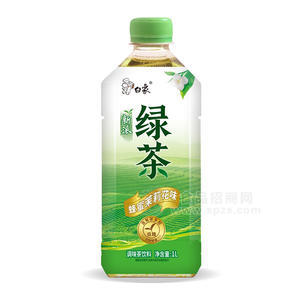 白象綠茶新語蜂蜜茉莉花味綠茶調(diào)味茶飲品瓶裝1L