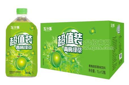玉汁源 青梅綠茶風味飲料1L