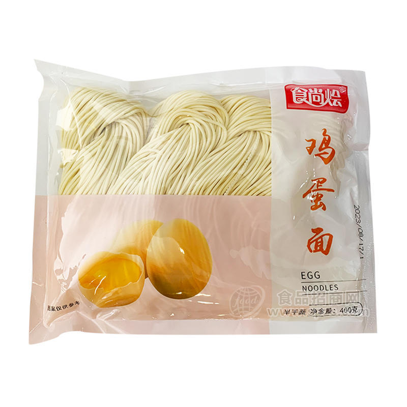 食尚烩鸡蛋面面条半干面400g 