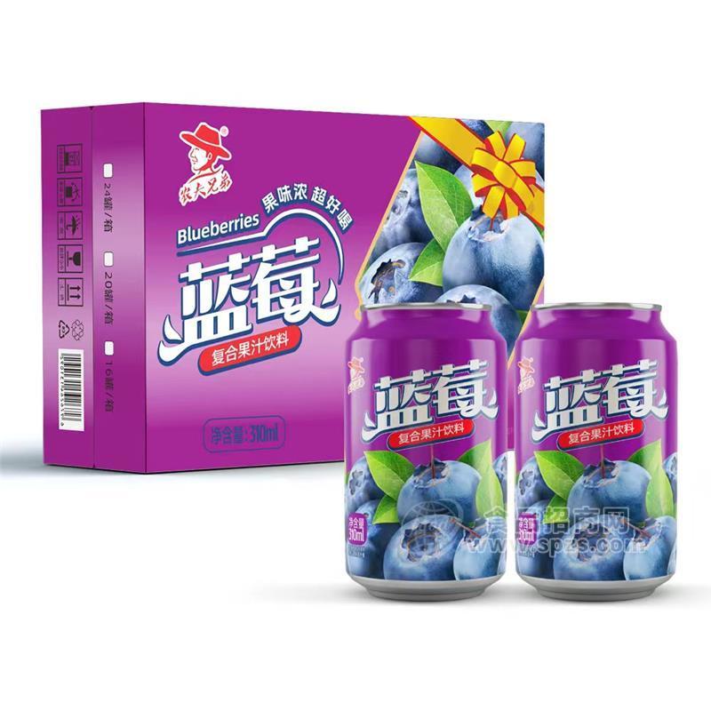 農(nóng)夫兄弟藍莓復合果汁飲料易拉罐裝310ml
