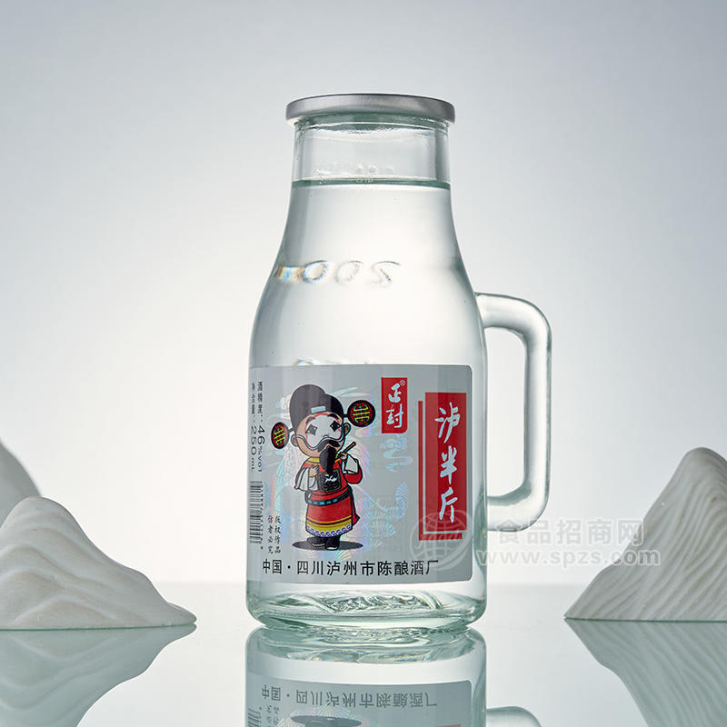 正封瀘半斤白酒批發(fā)酒精度46%瓶裝250ml