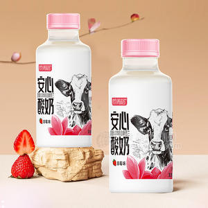 顏滿(mǎn)格草莓味發(fā)酵酸奶乳飲料400ml