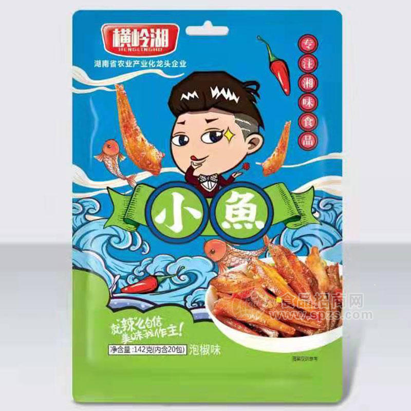 横岭湖小鱼泡椒味休闲食品袋装招商142g