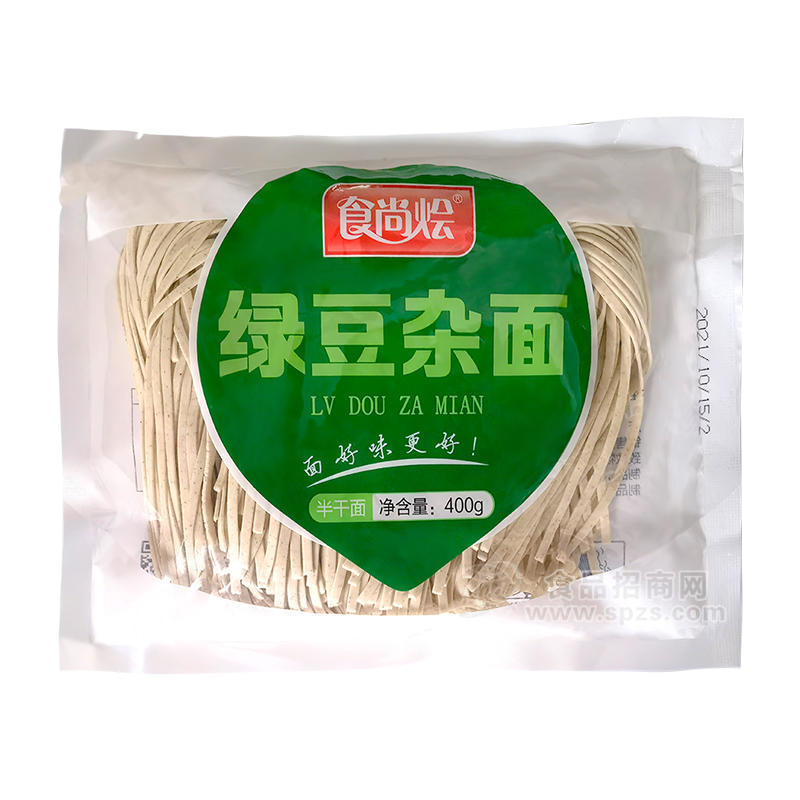 食尚烩绿豆杂面半干面面条400g 