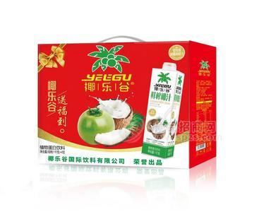 椰乐谷鲜榨椰汁植物蛋白饮料1kg
