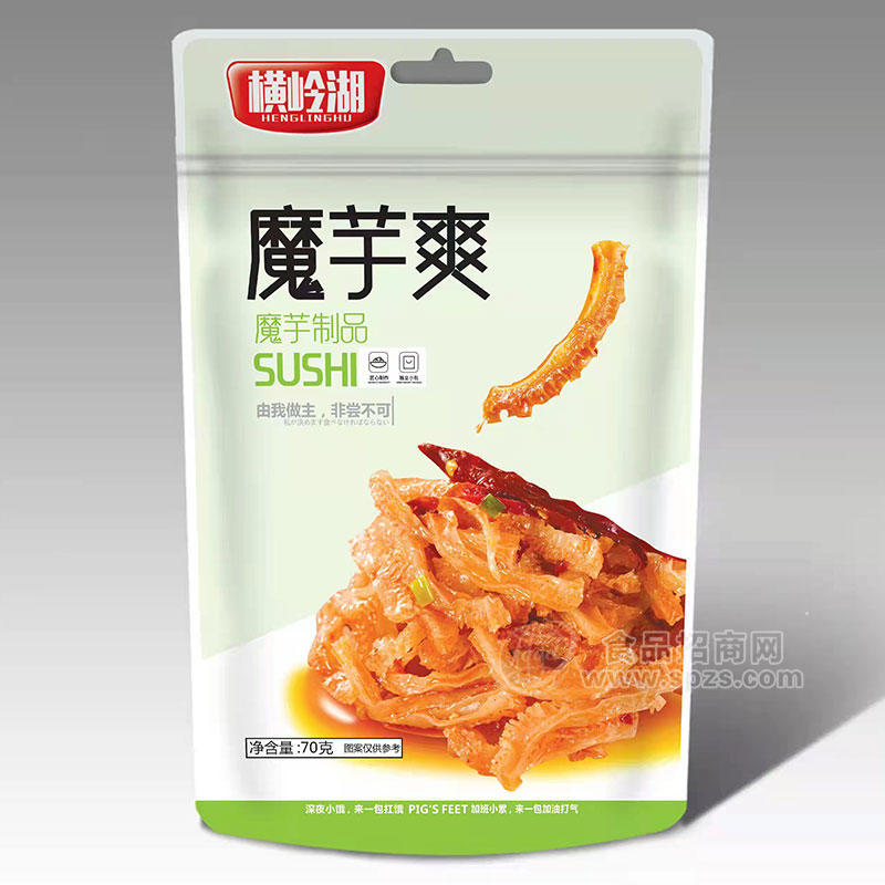 横岭湖魔芋爽魔芋制品休闲食品袋装招商70g