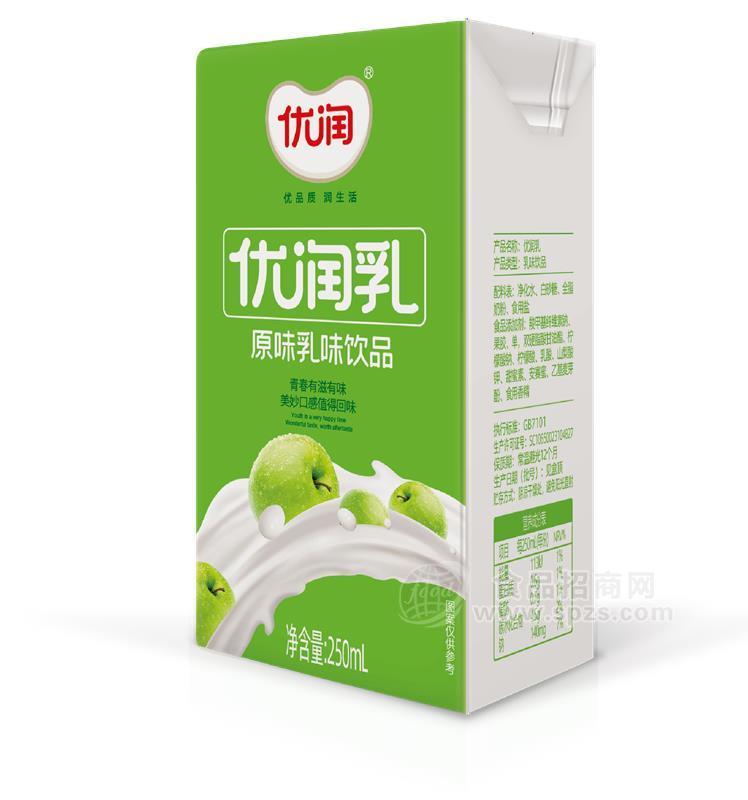 ·优润乳原味乳味饮品250ml 