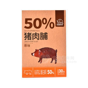 法思覓語豬肉脯原味休閑食品袋裝招商30g