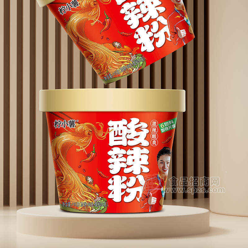 柠小薯酸辣粉速食桶面招商130克