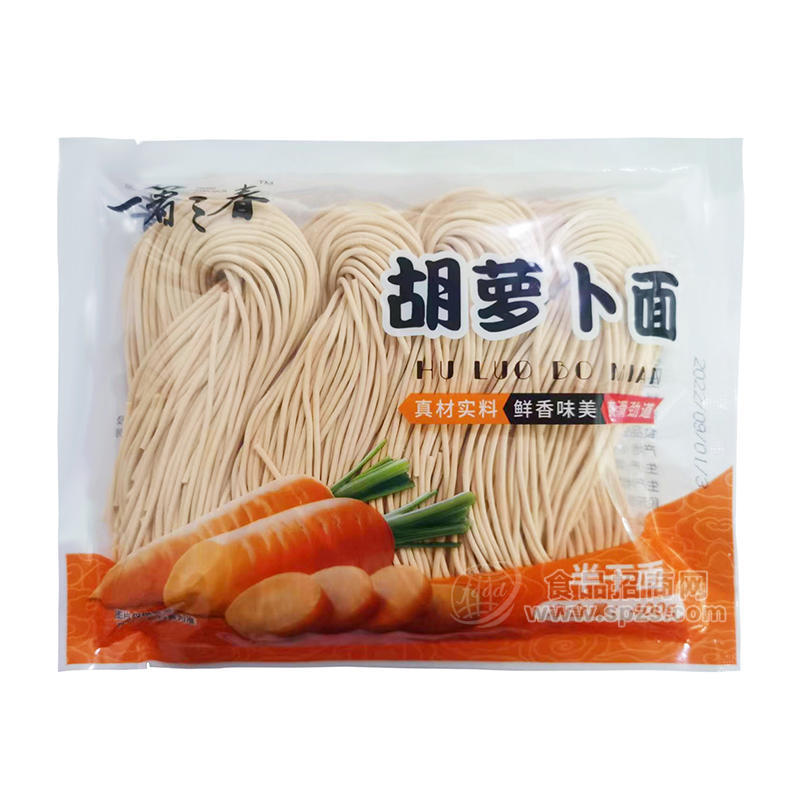 一箸三春胡萝卜面半干面面条400g 