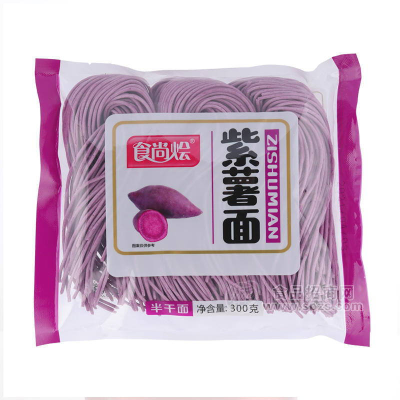 食尚烩紫薯面半干面300g 