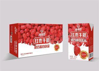 雅秀园红枣牛奶复合蛋白饮品箱装招商250ml