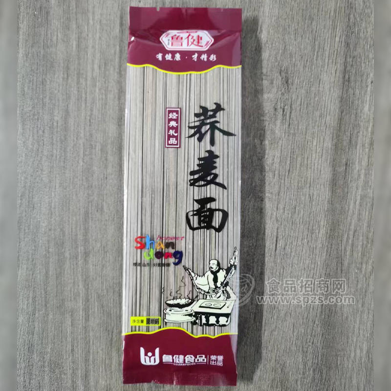 鲁健荞麦面挂面经典礼品袋装招商