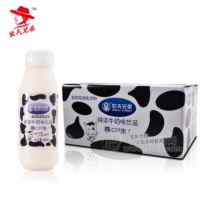 農(nóng)夫兄弟含乳飲料純濃牛奶味飲品250ml