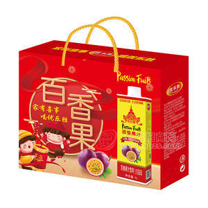 优乐胜百香果汁饮料春节礼盒1L