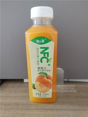 咪樂爽NFC黃桃汁復(fù)合果汁飲料瓶裝450ml